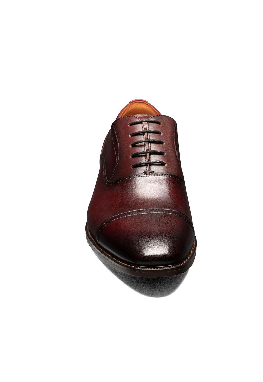 Zapatos Sorrento Cap Toe Oxford Burdeo-4