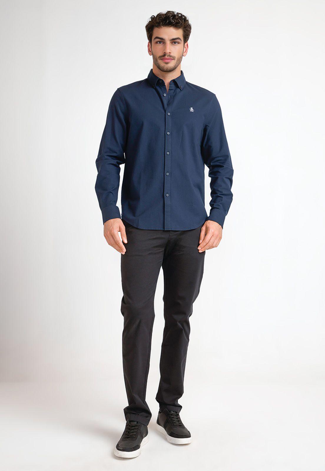 Camisa De Hombre Navy-3