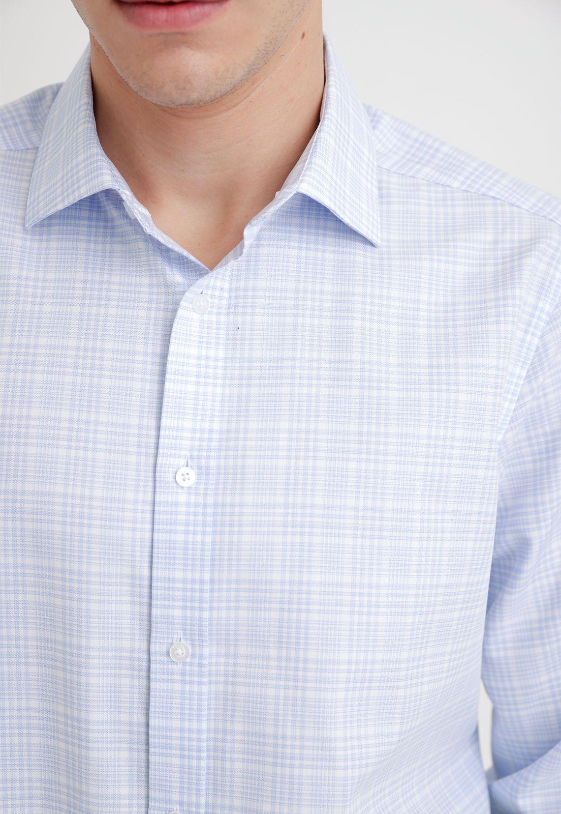 Camisa Formal Hombre Celeste-2