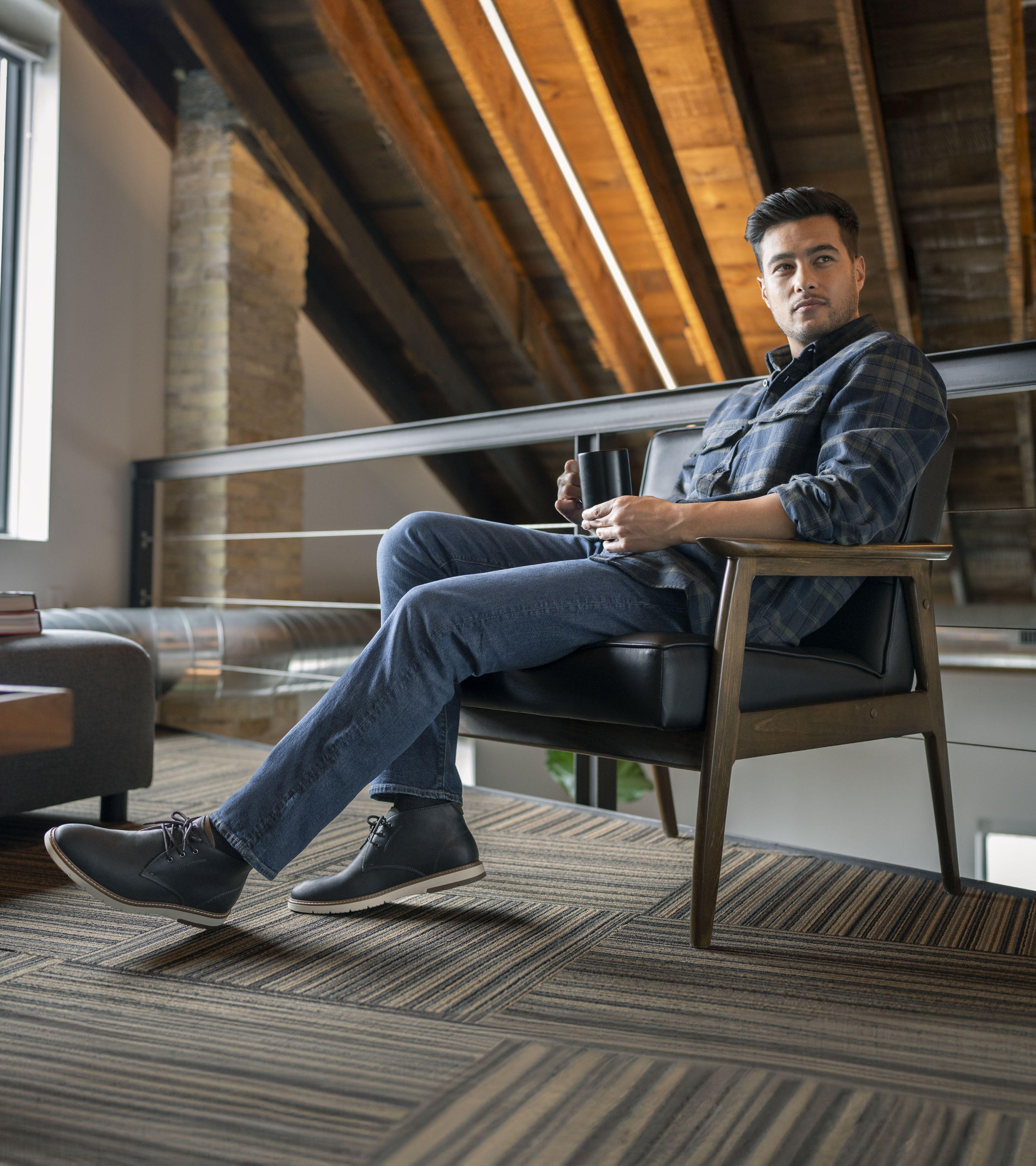 Botines Casual Hombre Vibe Plain Chukka Negro-8