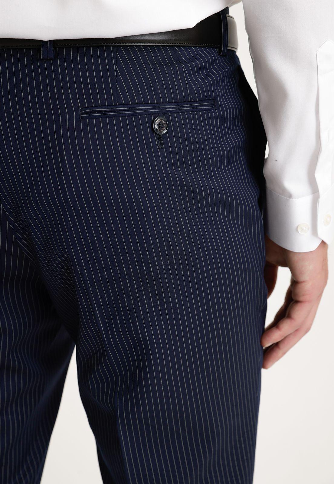 Pantalón Hombre Traje Suit Separate Washable Navy-2