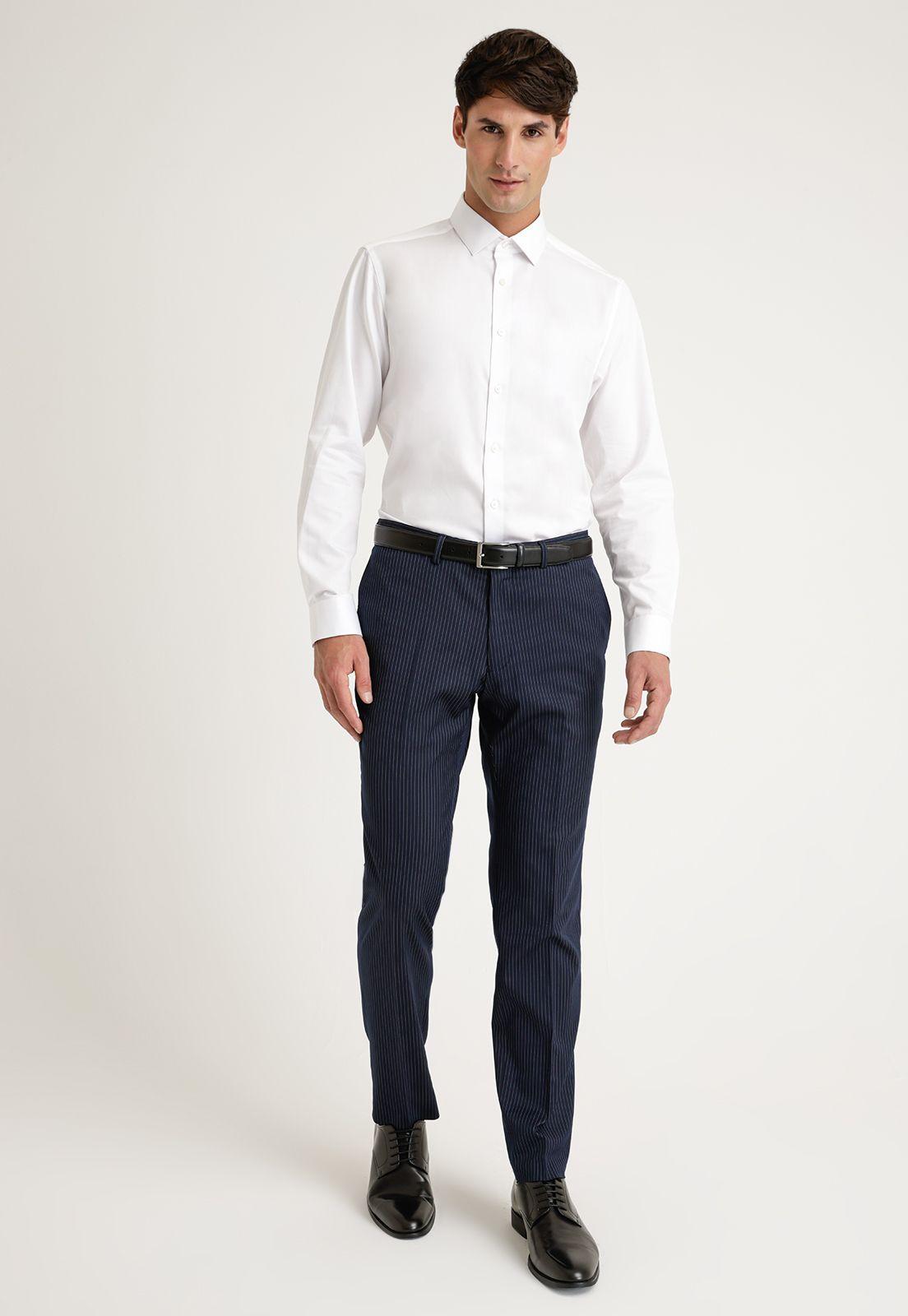 Pantalón Hombre Traje Suit Separate Washable Navy-3