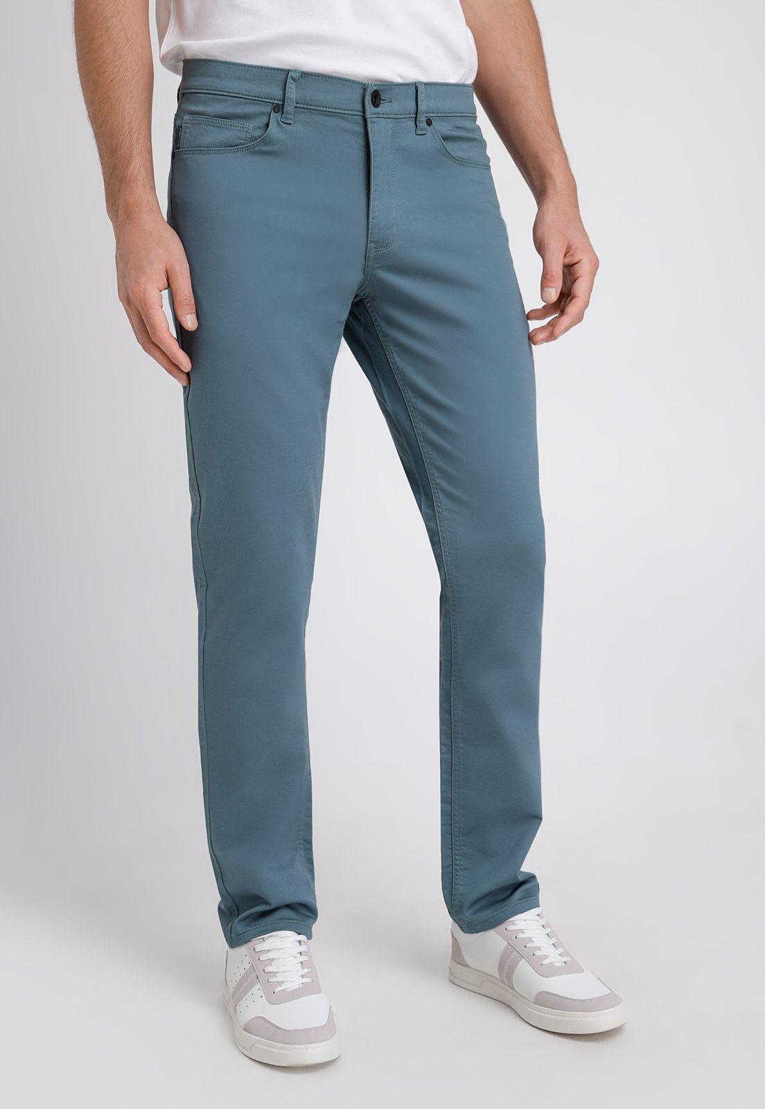 Pantalón Hombre Casual 5 Bolsillos Verde-0