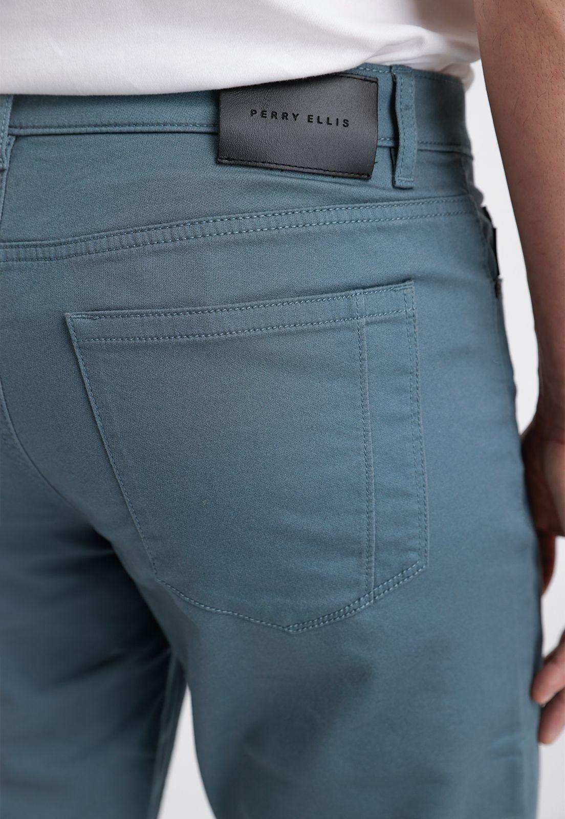 Pantalón Hombre Casual 5 Bolsillos Verde-2