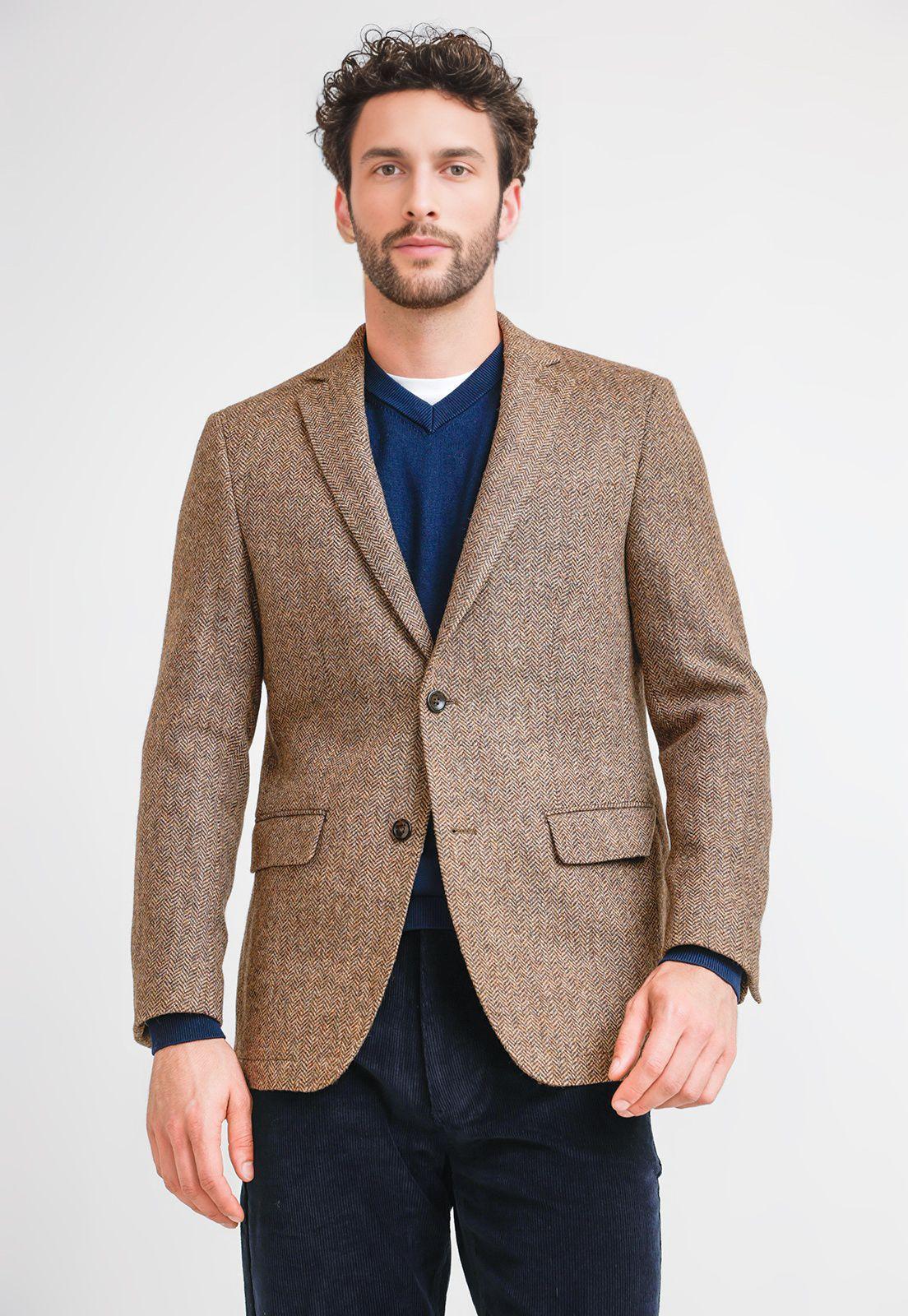 Chaqueta Hombre Lana Cooper Café-0