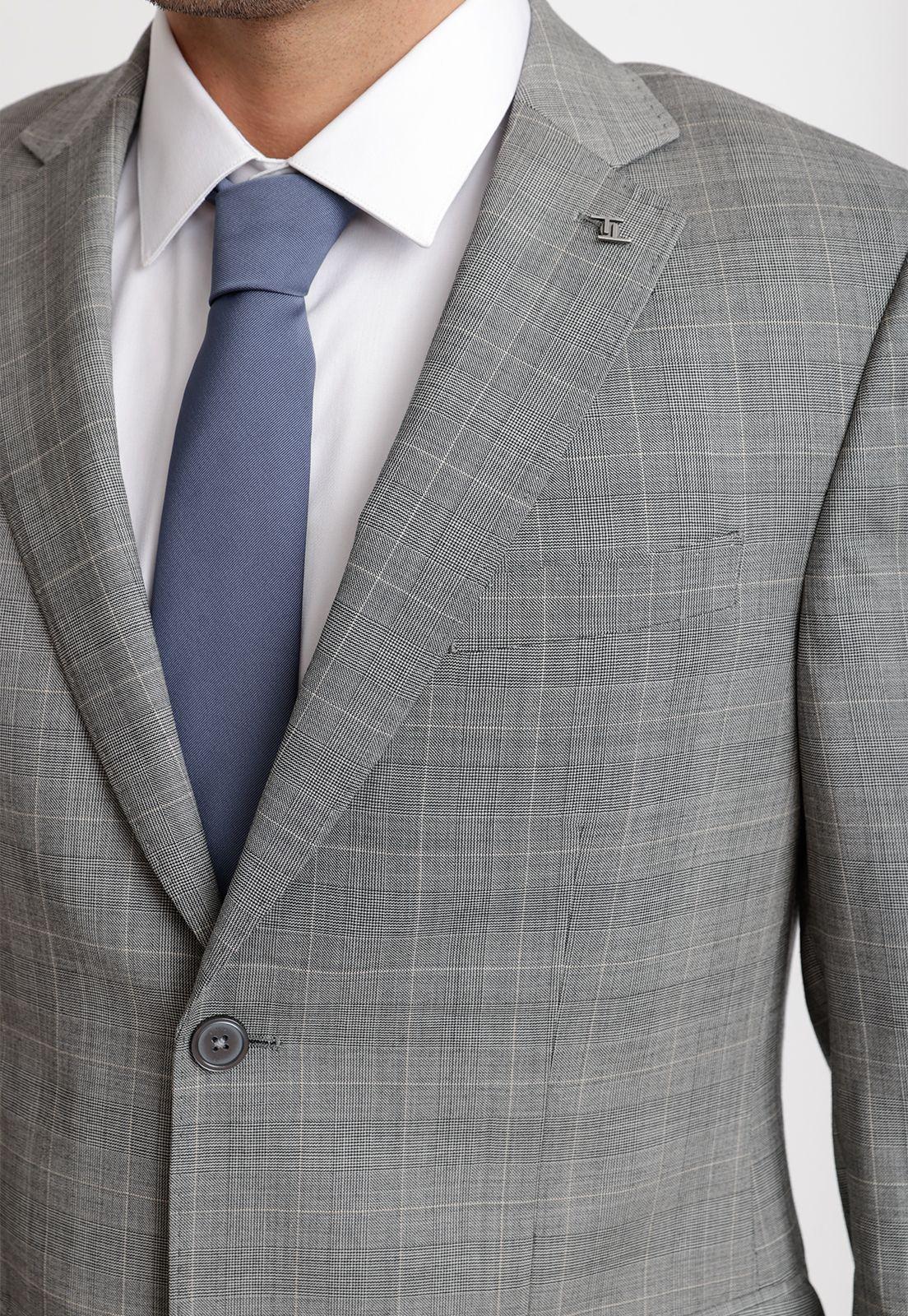 Traje Hombre Formal Lana S140'S Luxury Gris-2