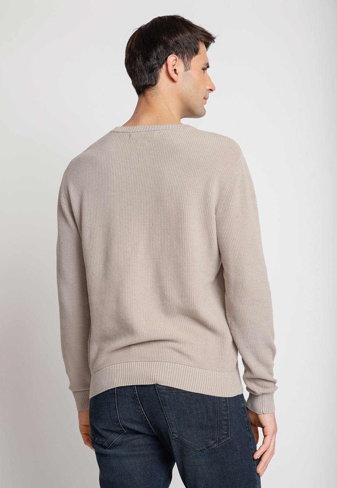 Sweater Hombre Cuello Redondo Gris-1