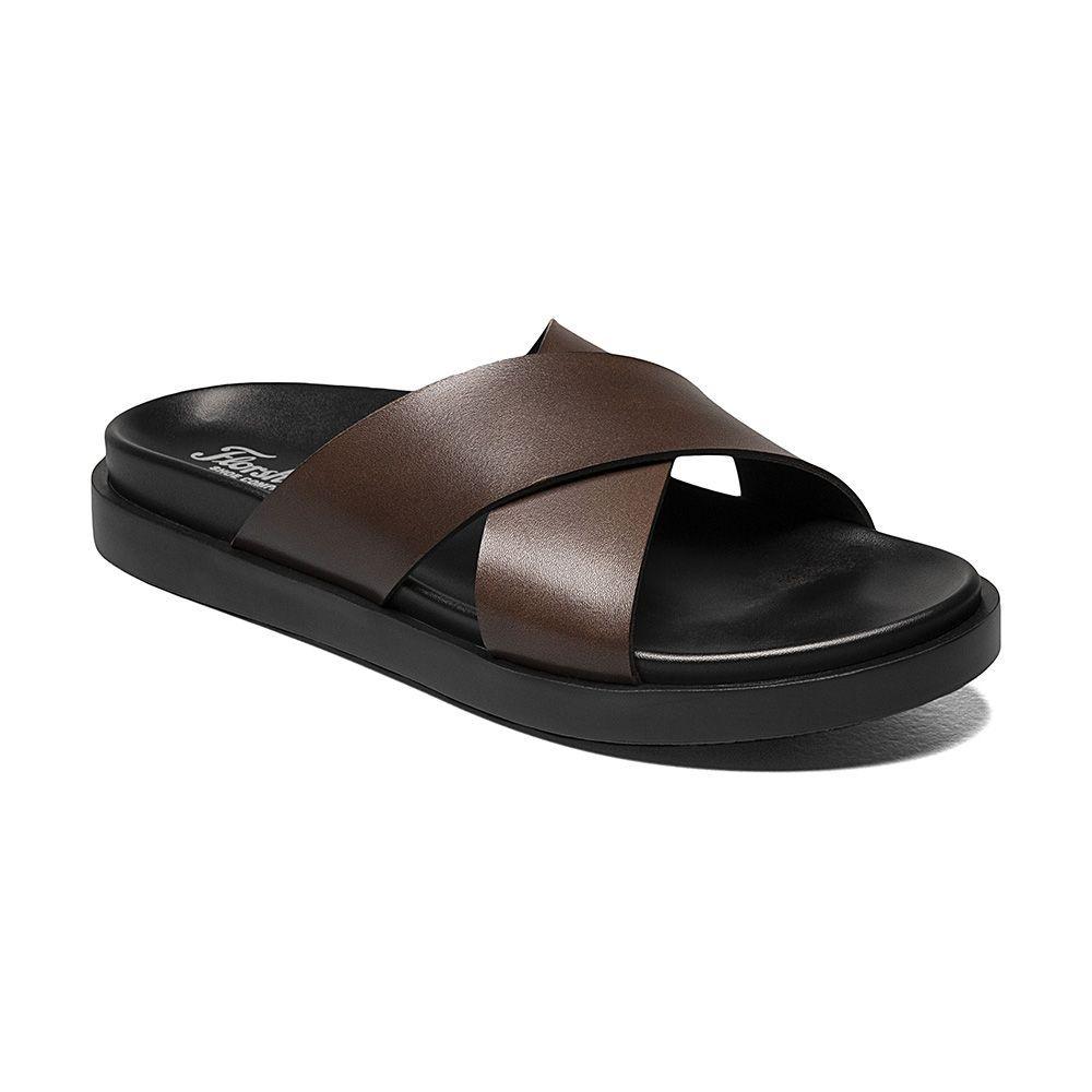 Sandalias Cross Strap Sandal Café-0