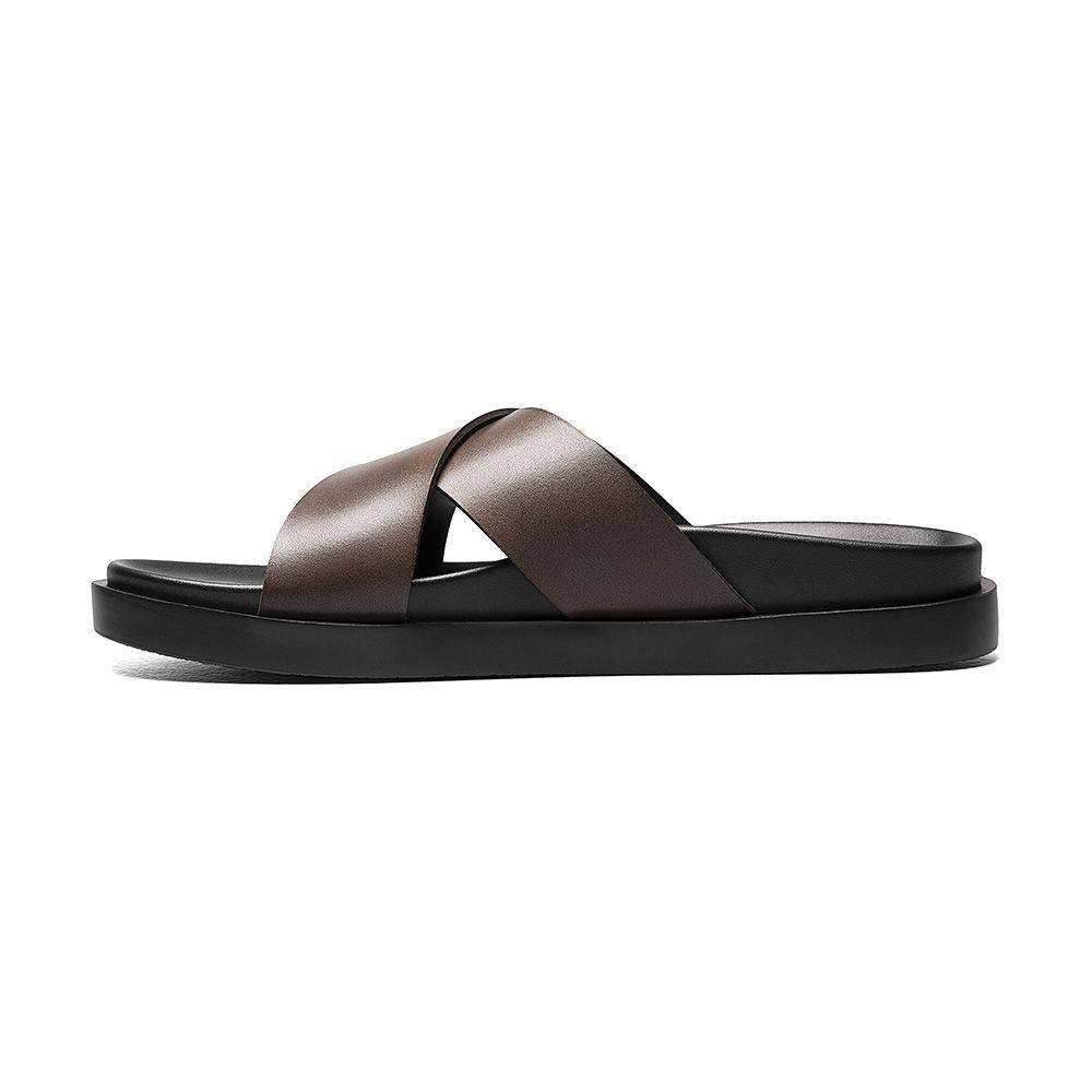 Sandalias Cross Strap Sandal Café-1