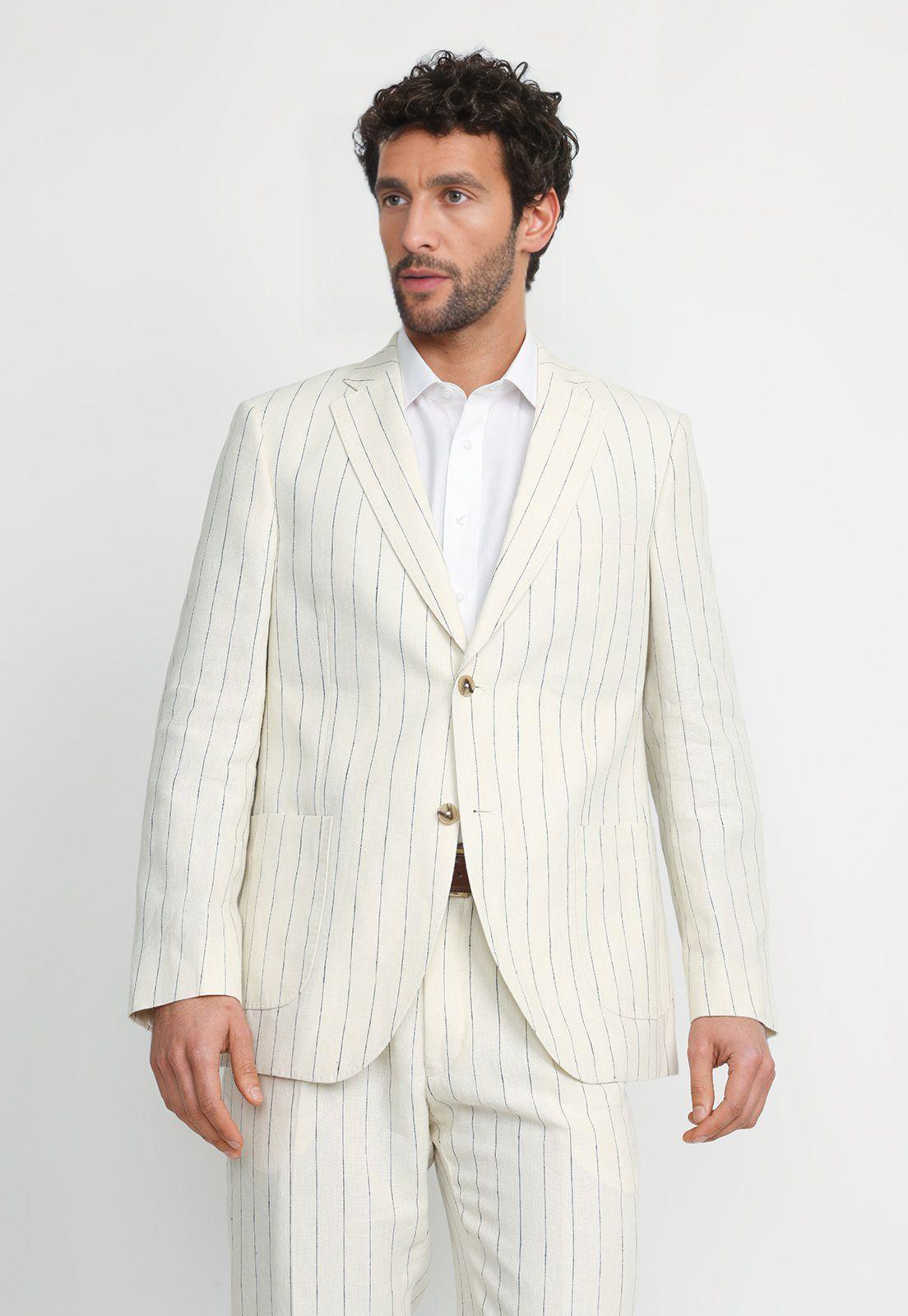 Chaqueta Hombre Formal Lino Classic Arena-0