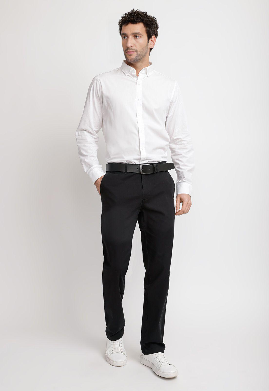Pantalón Chino Hombre Algodón Vinci Negro-3