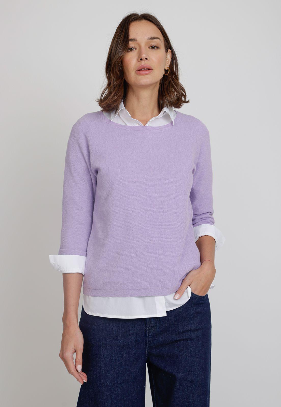 Tejido De Mujer Dover Lila-0