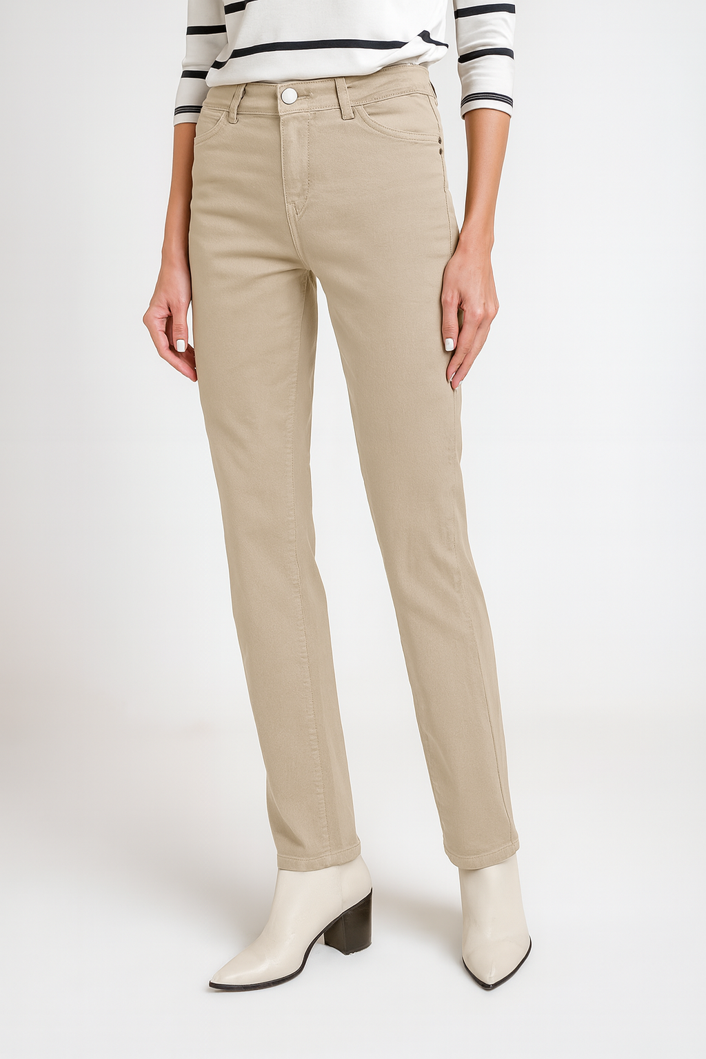 Pantalón De Mujer Modelo Ely 24 Color Arena-0