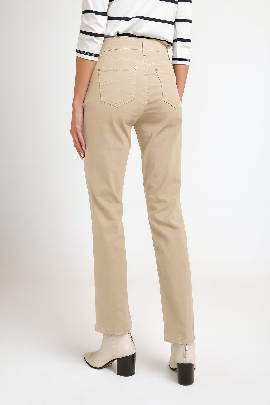 Pantalón De Mujer Modelo Ely 24 Color Arena-1