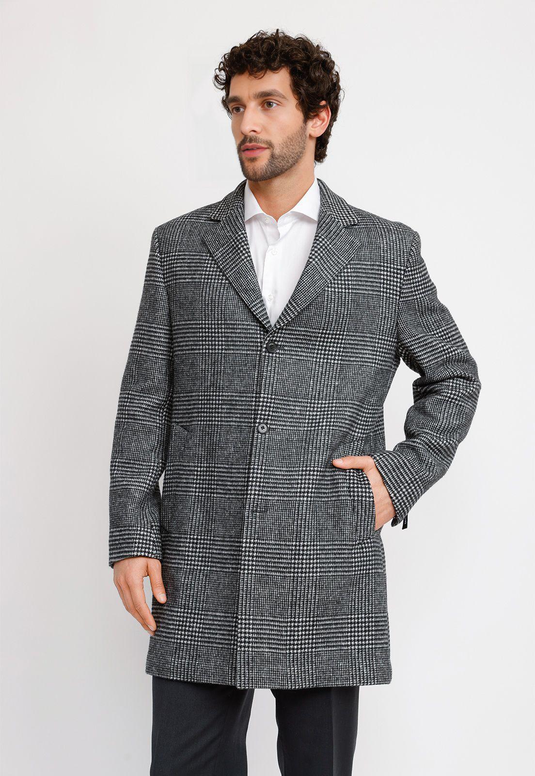 Abrigo Hombre Formal Vercelli Virgilio Negro-0