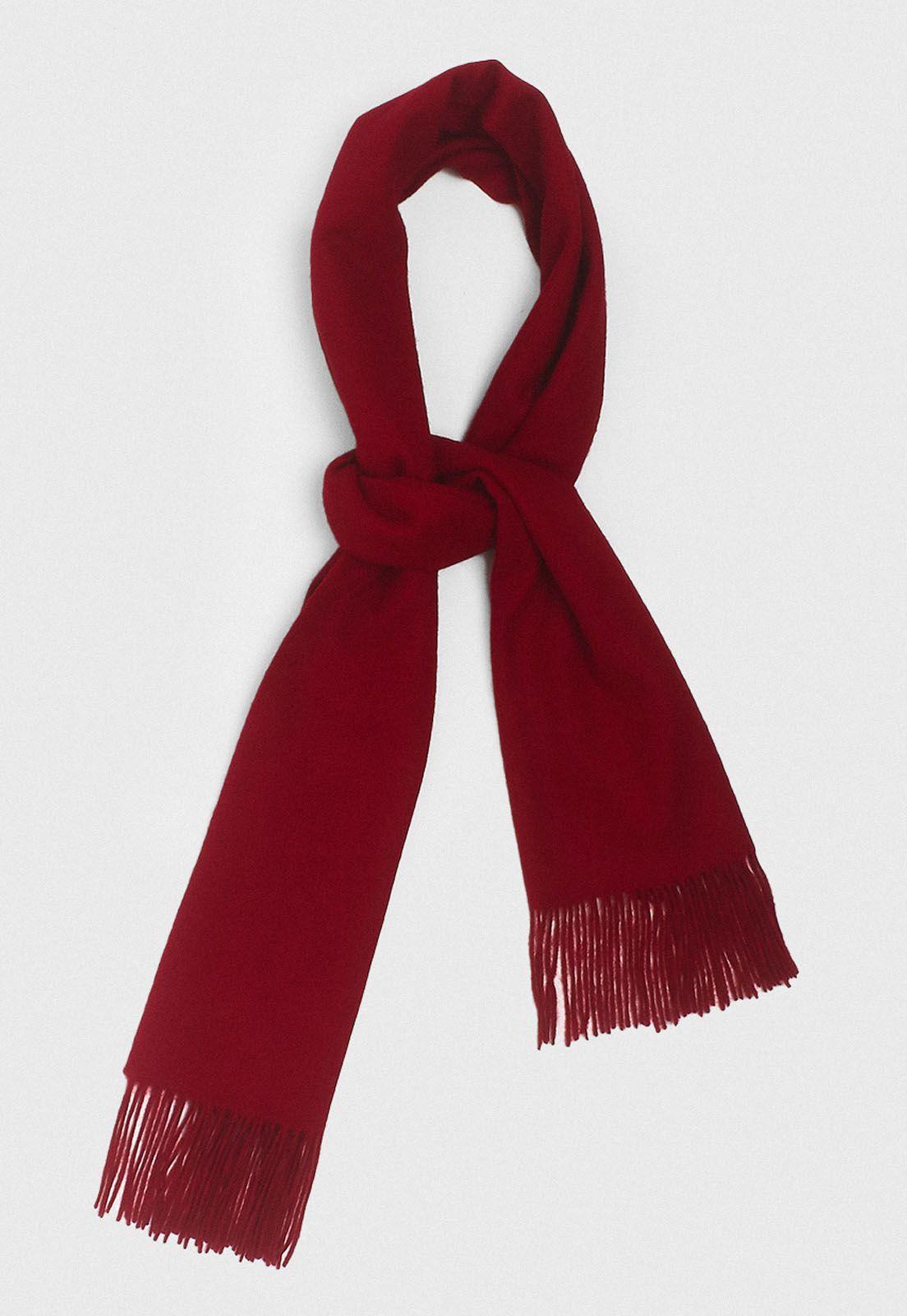 Echarpe De Mujer Merino Shawl Rojo-1