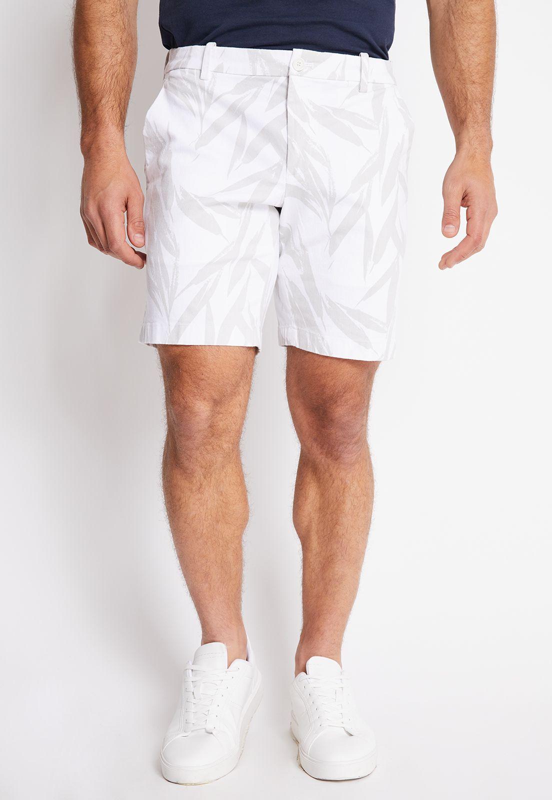 BERMUDA HOMBRE ESTAMPADA BEIGE-0