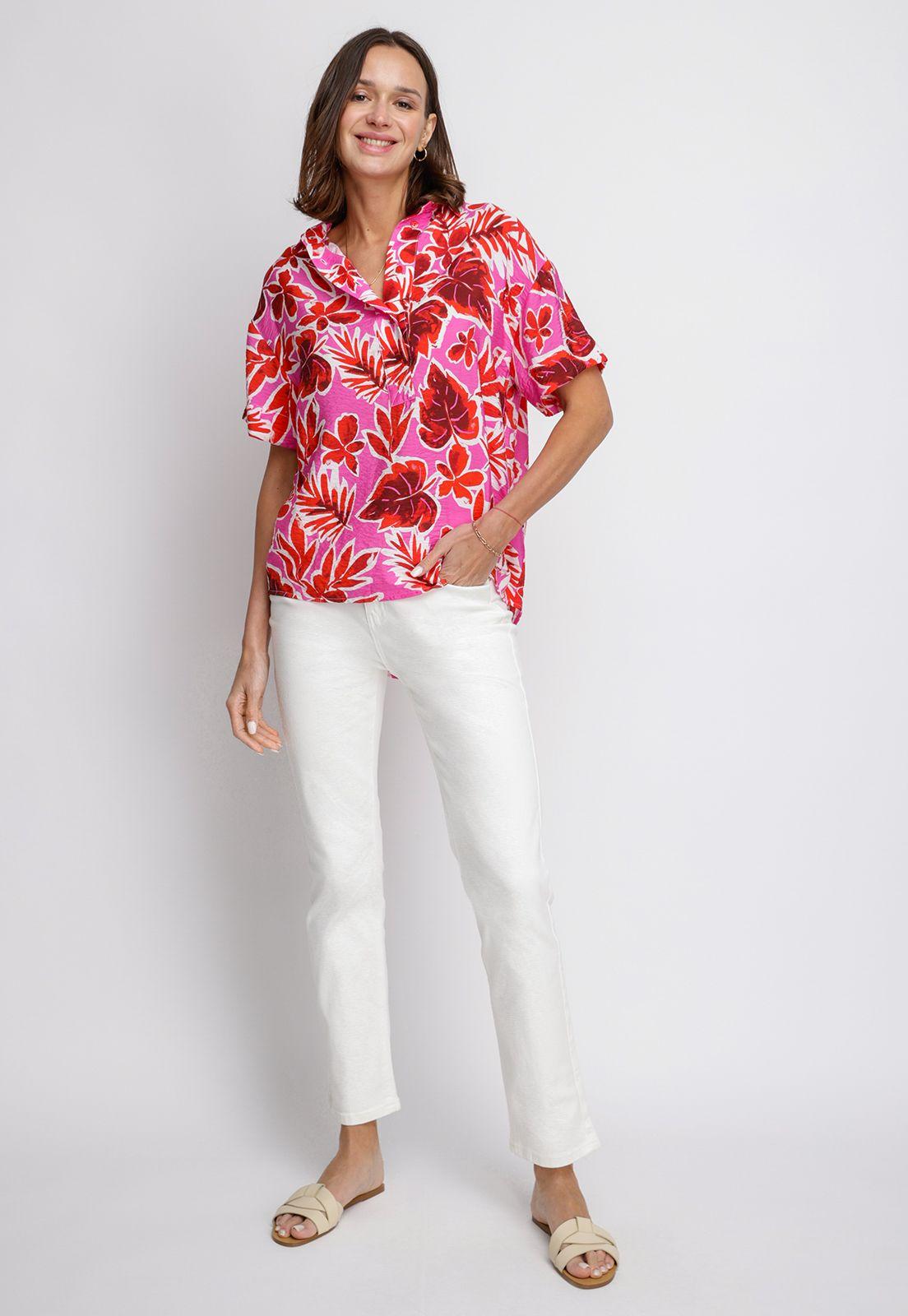 Blusa De Mujer Verbena Fucsia-3