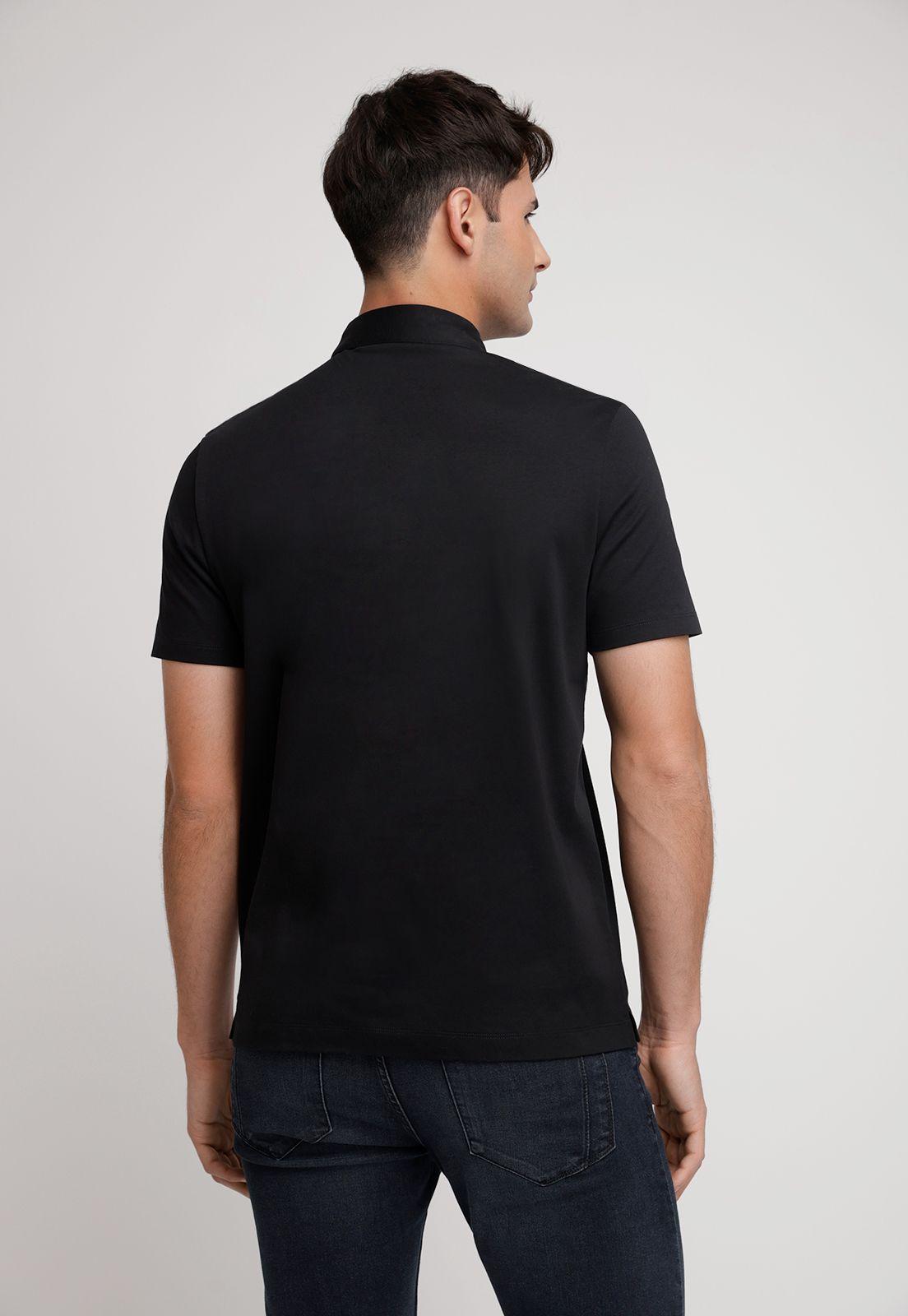Polera Hombre Polo Lisa Negro-1