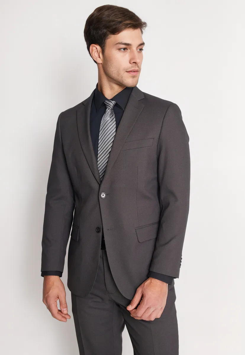 Traje Formal Hombre Slim Texturado Marengo-1
