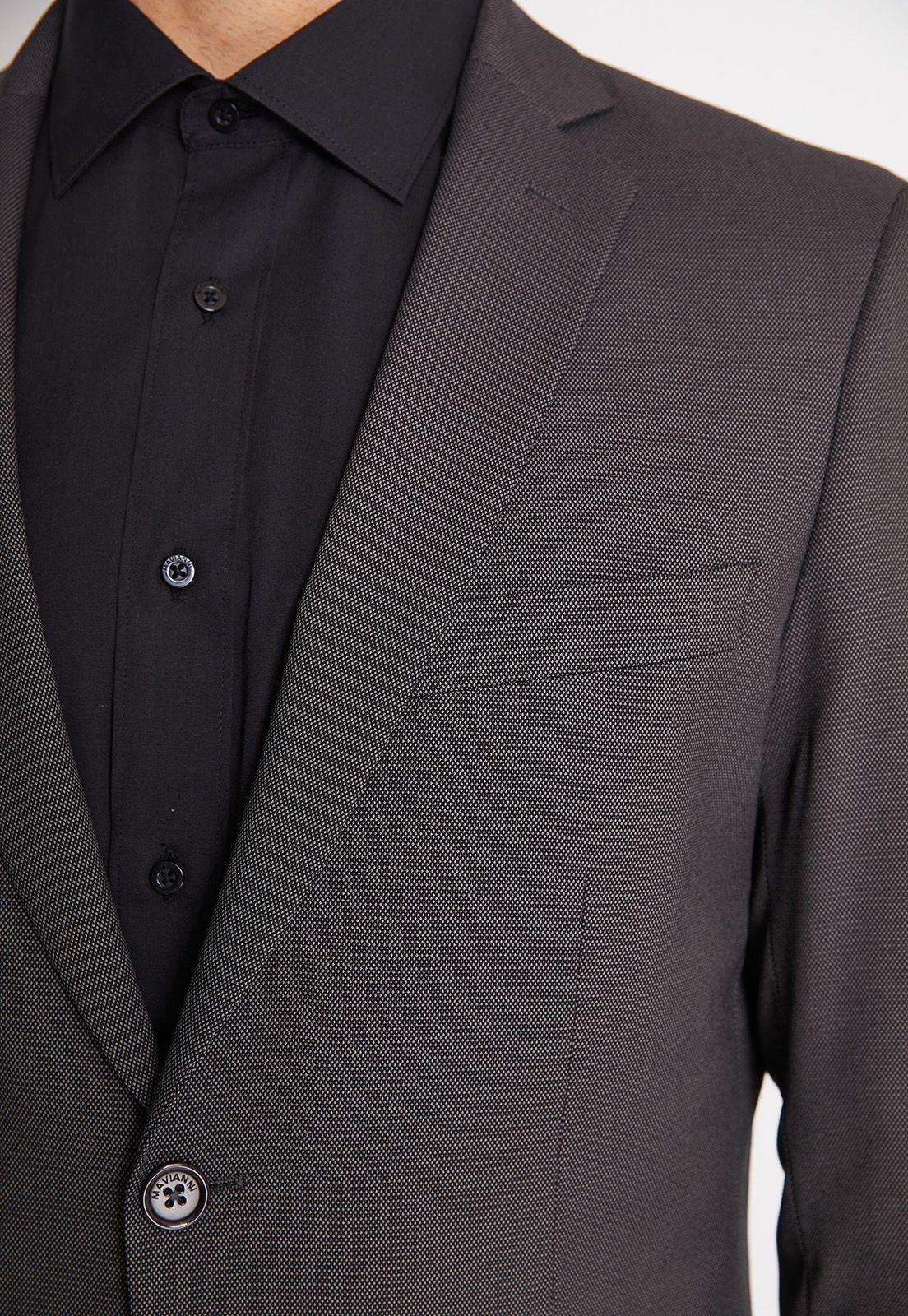 Traje Formal Hombre Slim Texturado Marengo-3