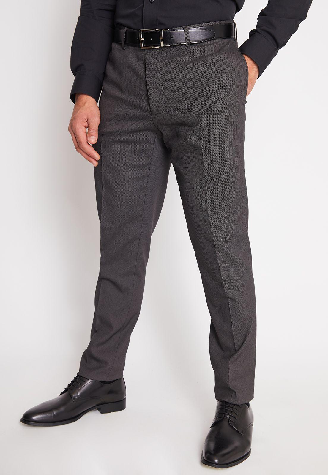 Traje Formal Hombre Slim Texturado Marengo-4
