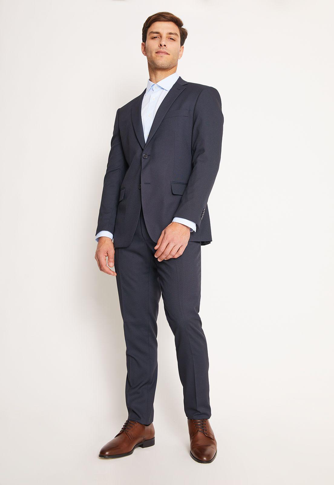 Traje Formal Básico Slim Fantasía Navy-0