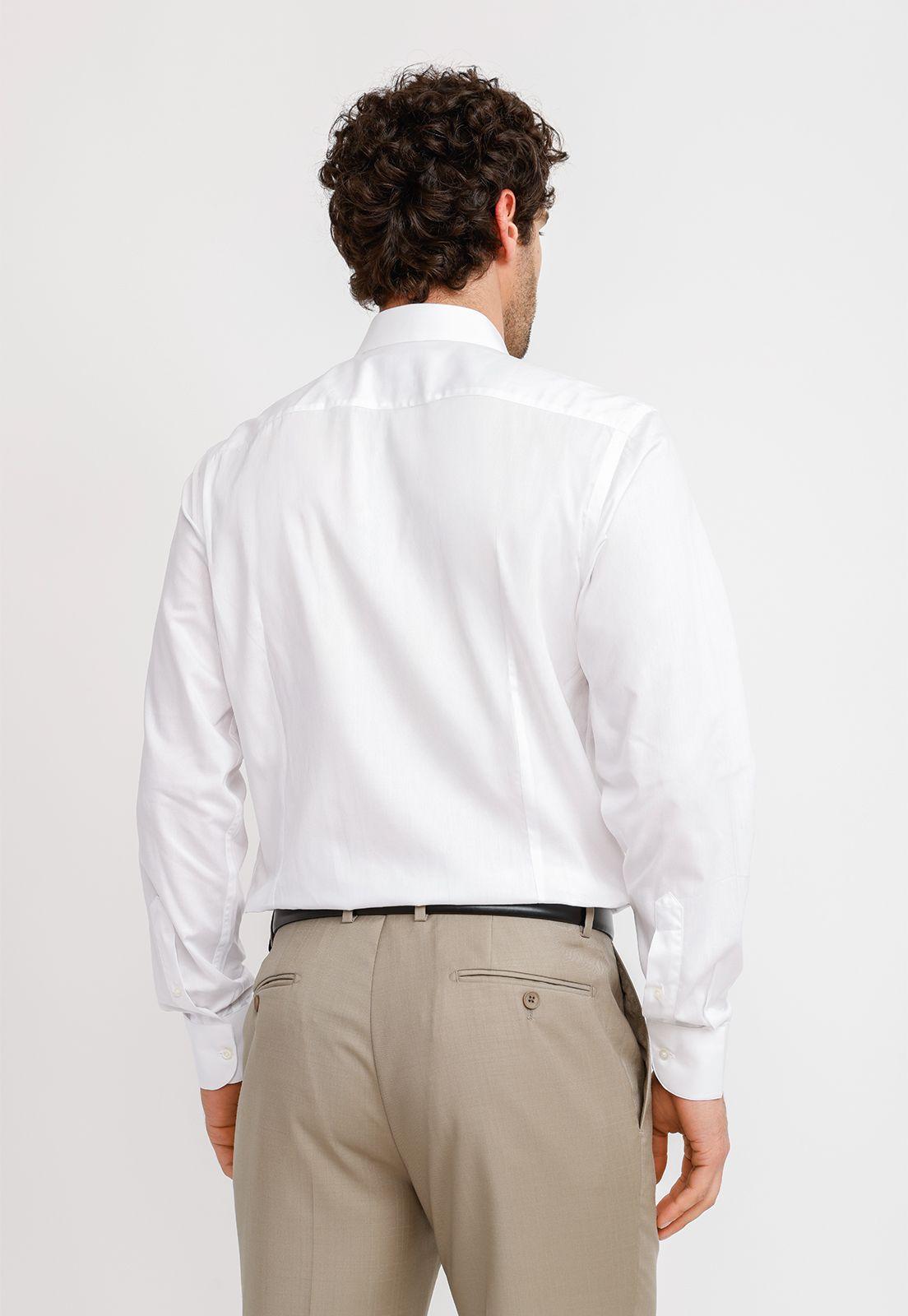 Camisa Hombre Formal Algodón Vercelli Blanco-1