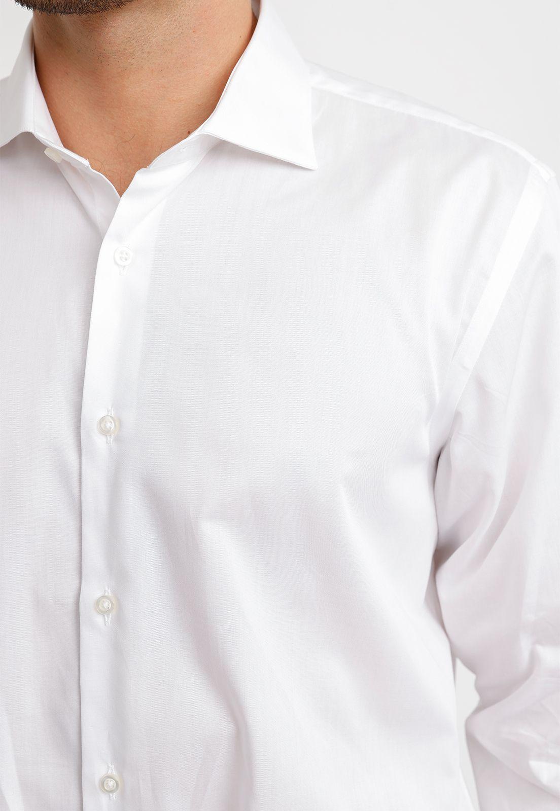 Camisa Hombre Formal Algodón Vercelli Blanco-2