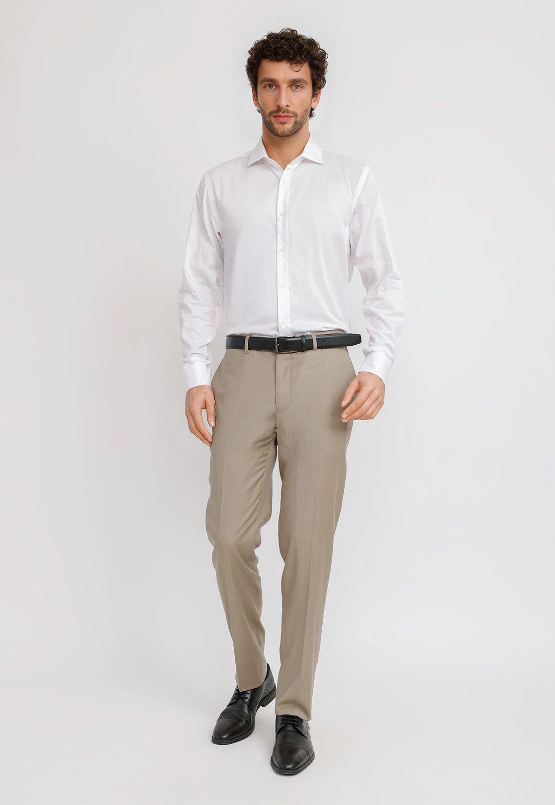Camisa Hombre Formal Algodón Vercelli Blanco-3