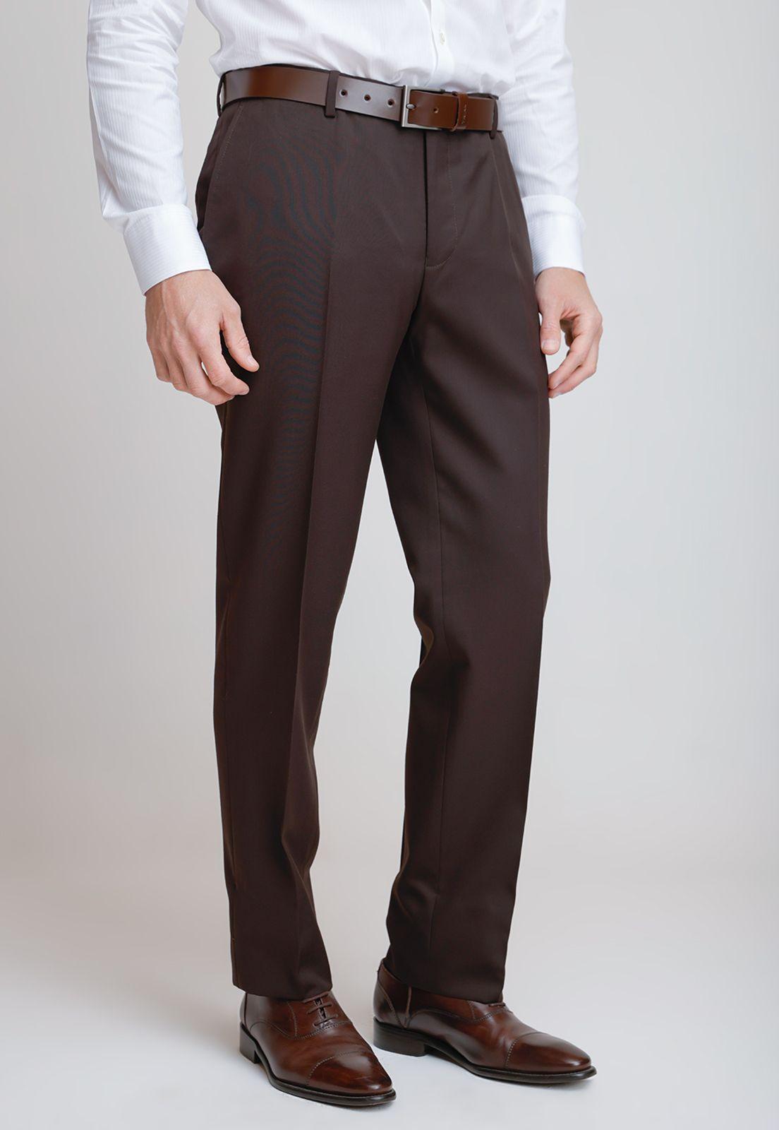 Pantalón Formal Hombre Regular fit Executive  Café-0
