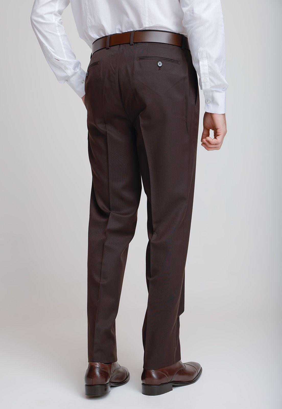 Pantalón Formal Hombre Regular fit Executive  Café-1