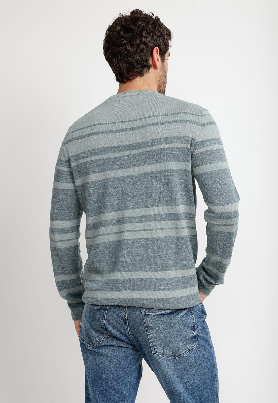 Sweater Hombre Cuello Redondo Verde Agua-1