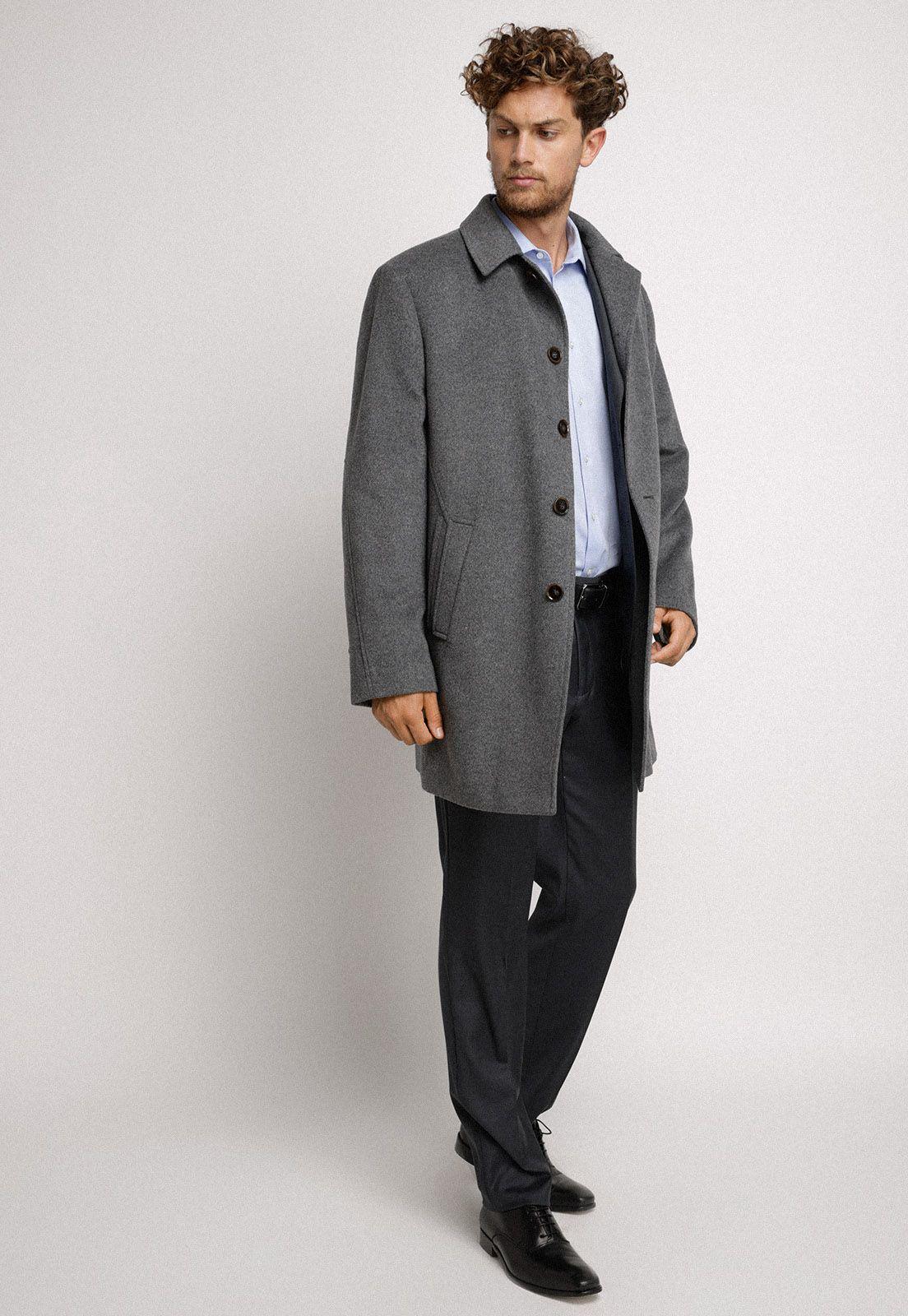 Abrigo formal lana Javier gris-3