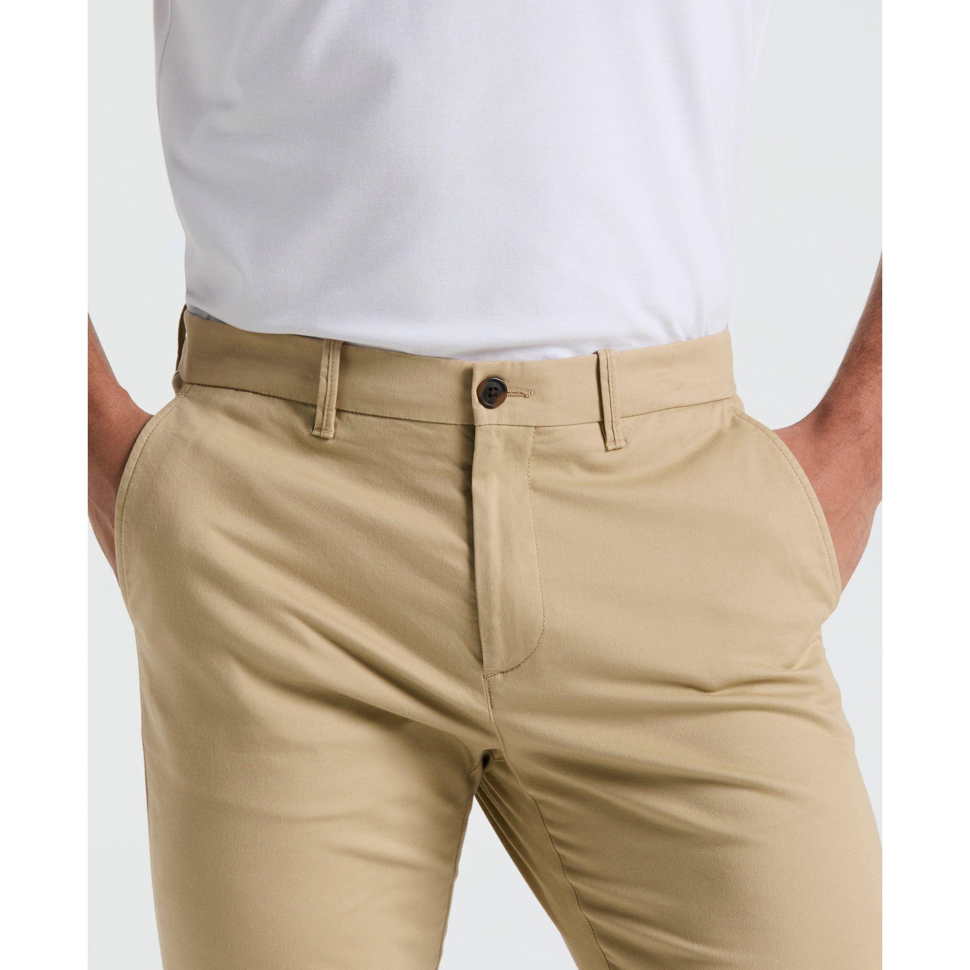 Pantalón Hombre Chino Beige OPBB0022-3