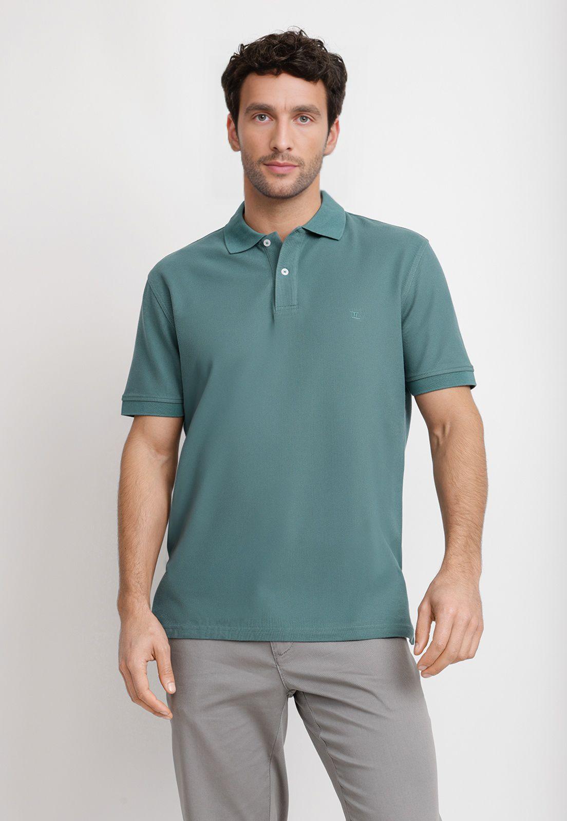 Polera Polo Pique Algodón Marini Verde-0