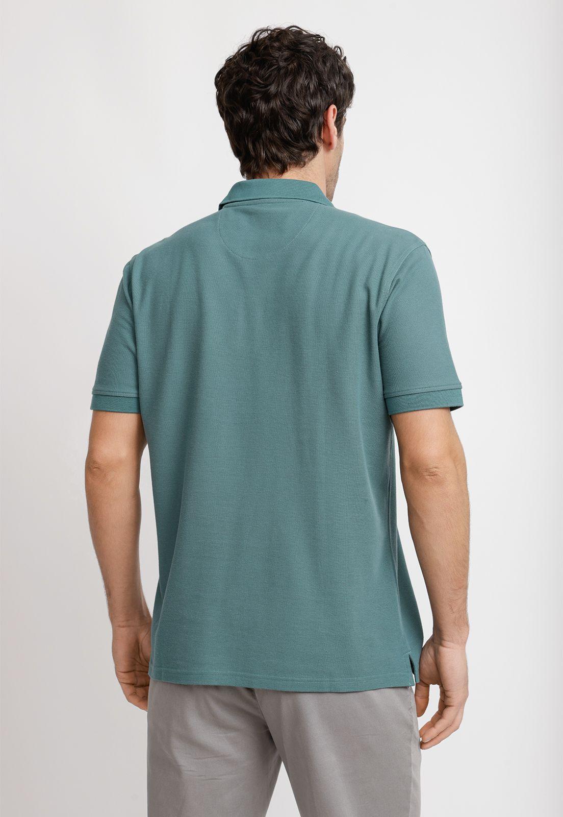 Polera Polo Pique Algodón Marini Verde-1