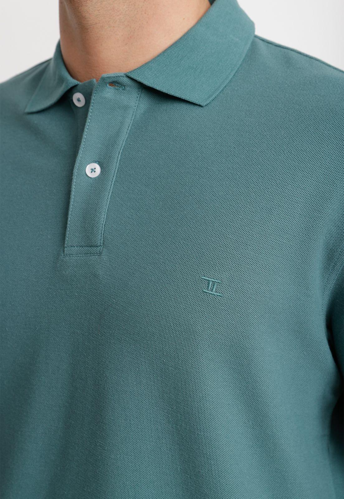 Polera Polo Pique Algodón Marini Verde-2