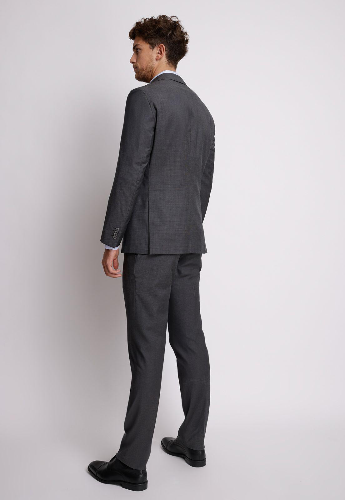 Traje hombre Formal Slim Fit Luxury Lana Gris marengo-1