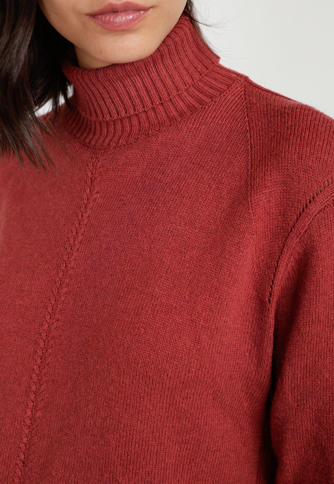 Sweater Mujer Lana Naranjo-2