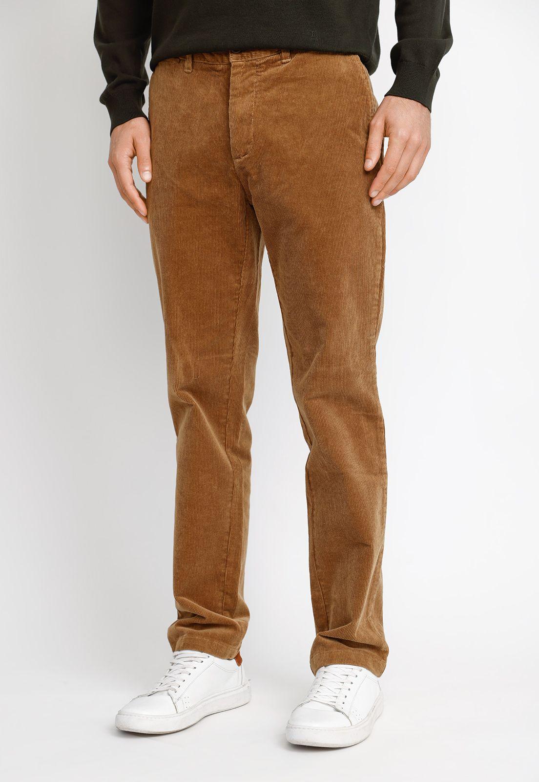 Pantalón Cotelé Hombre Vision Beige-0