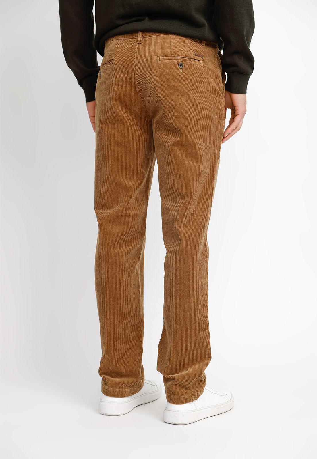 Pantalón Cotelé Hombre Vision Beige-1