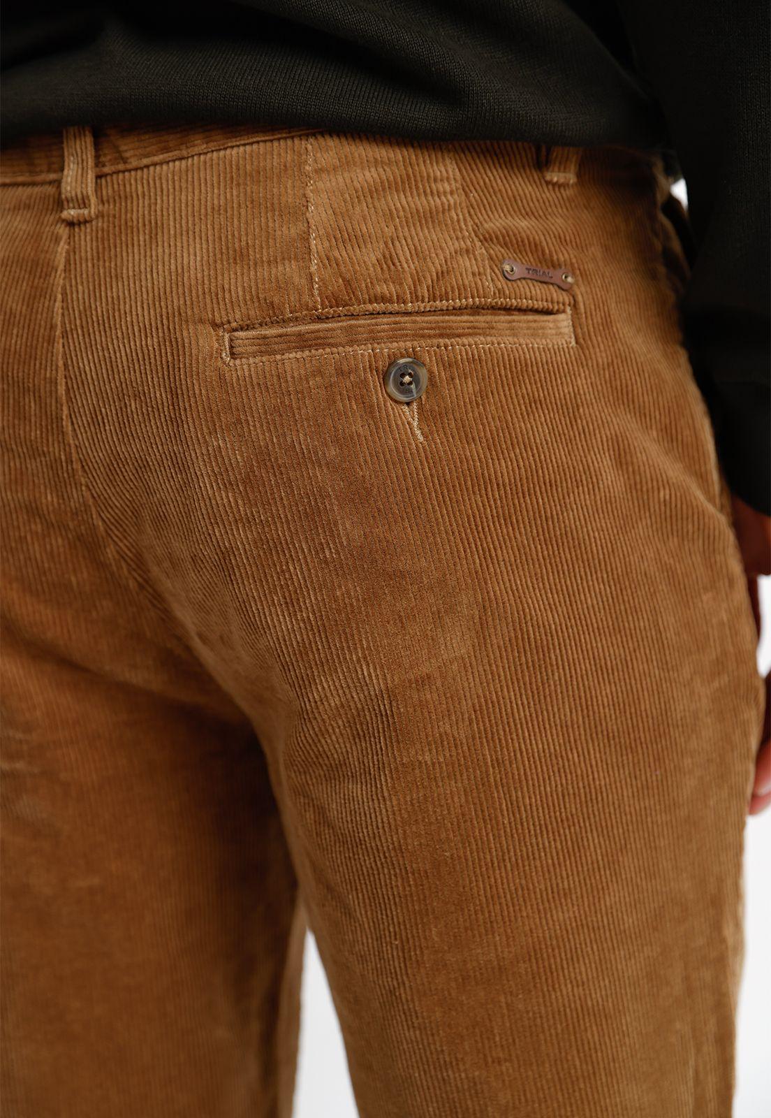 Pantalón Cotelé Hombre Vision Beige-2