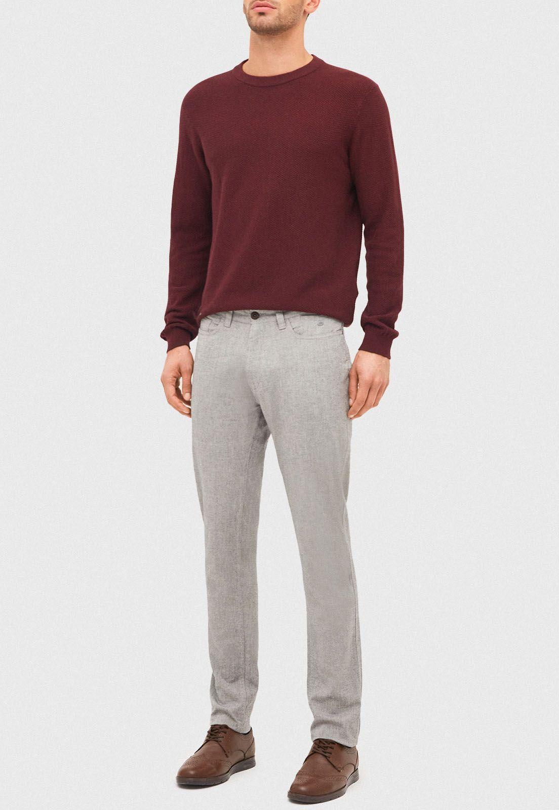 Pantalón casual Vilas Gris-3