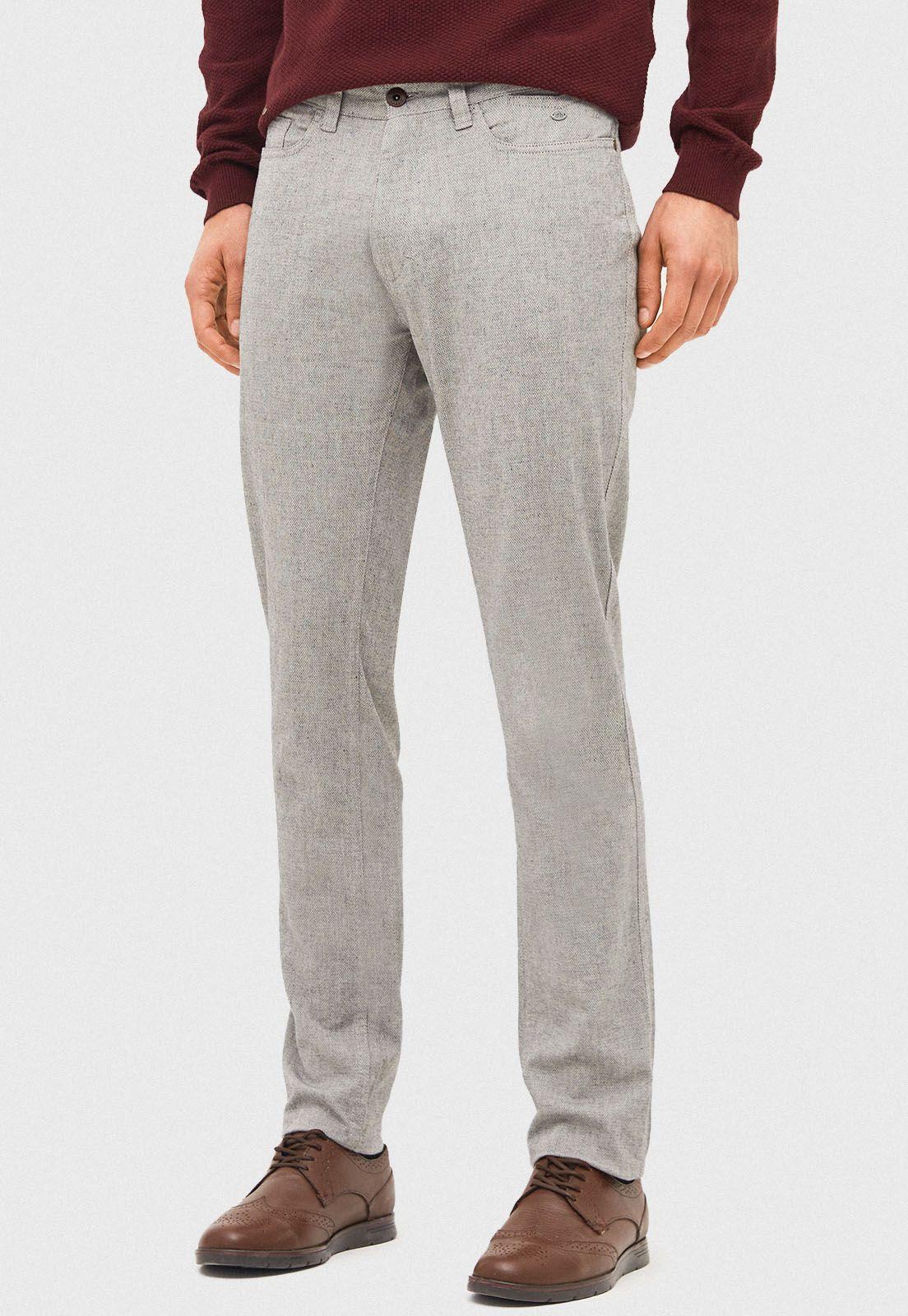 Pantalón casual Vilas Gris-0