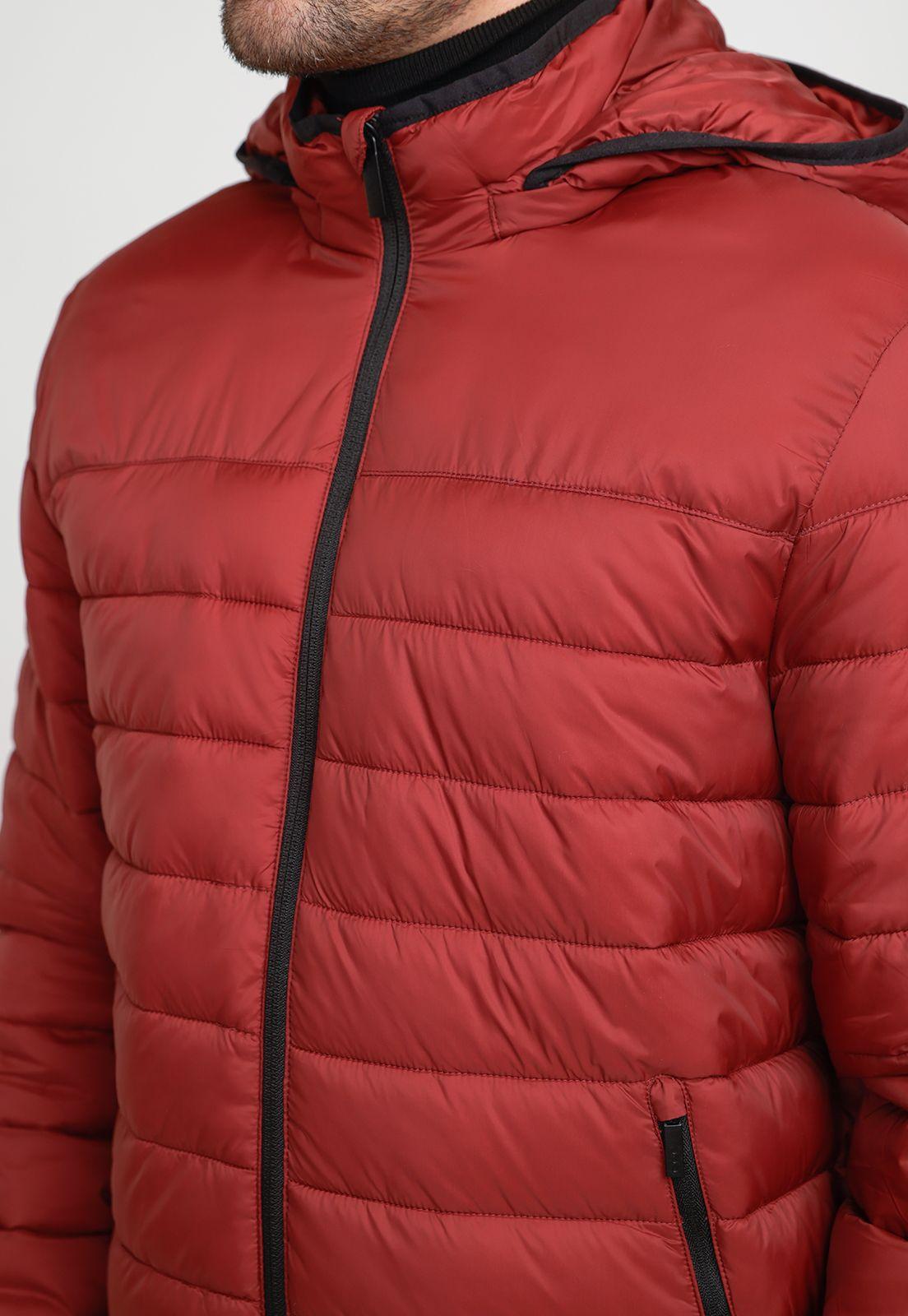 Parka Hombre Acolchada Rojo-2