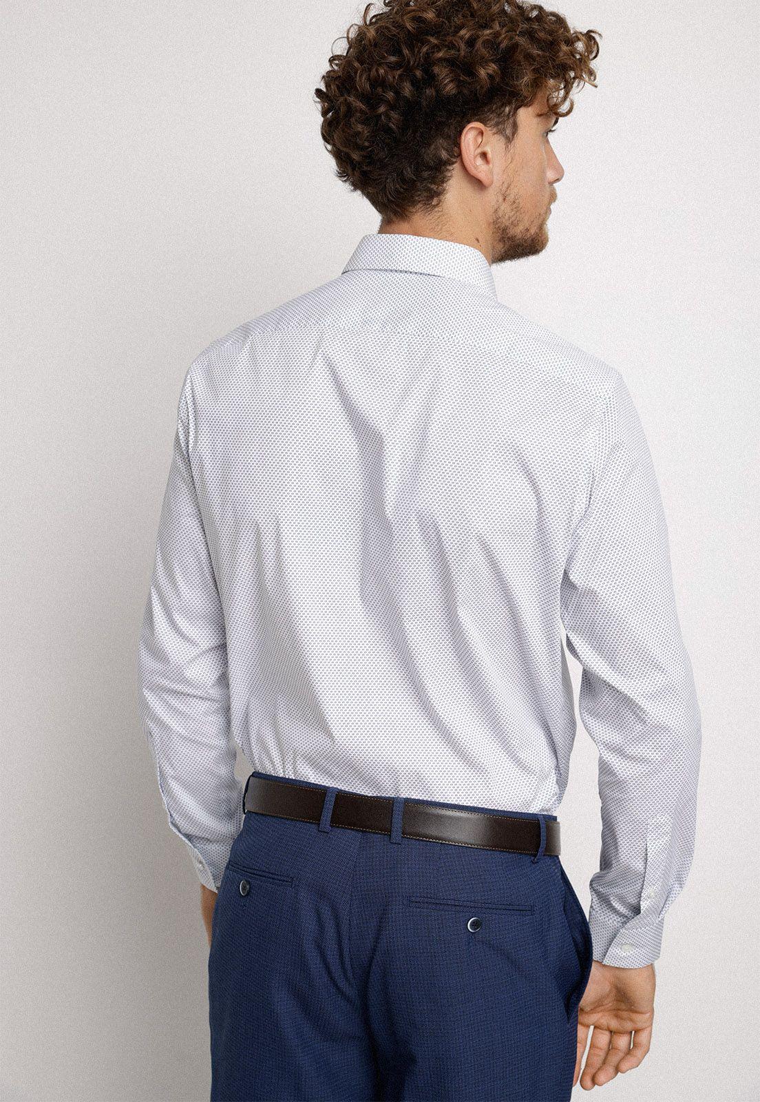 Camisa Formal Dynamic Blanco / Azul-1