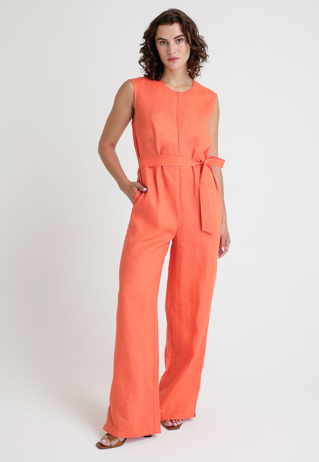 Enterito De Mujer Modelo Rodas Color Coral-0