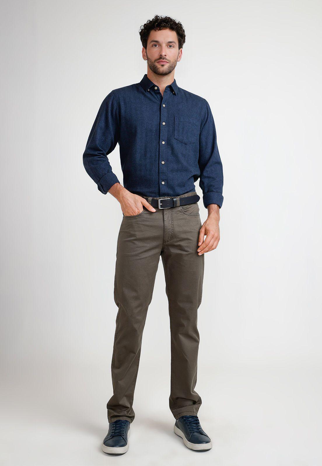 Pantalón Hombre Algodón Vilas Verde-3