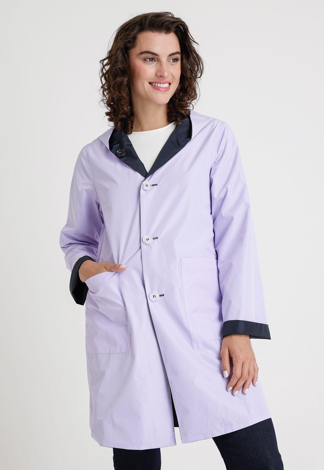 Impermeable De Mujer Modelo Paz Color Navy-1